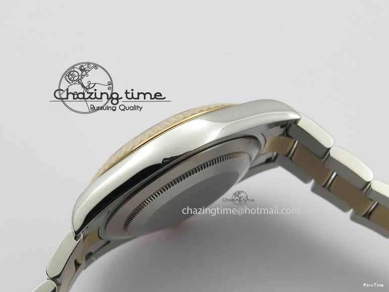 MiroTime 1218 Sleek DateJust II 41mm SS RG BP Maker Best Edition RG Roman Dial On SS RG Bracelet SA 3711